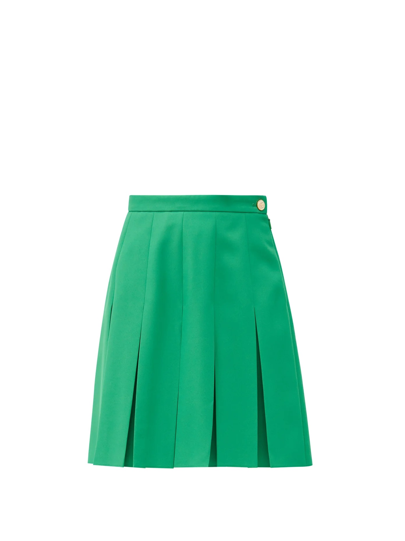 Pleated twill skirt - 1