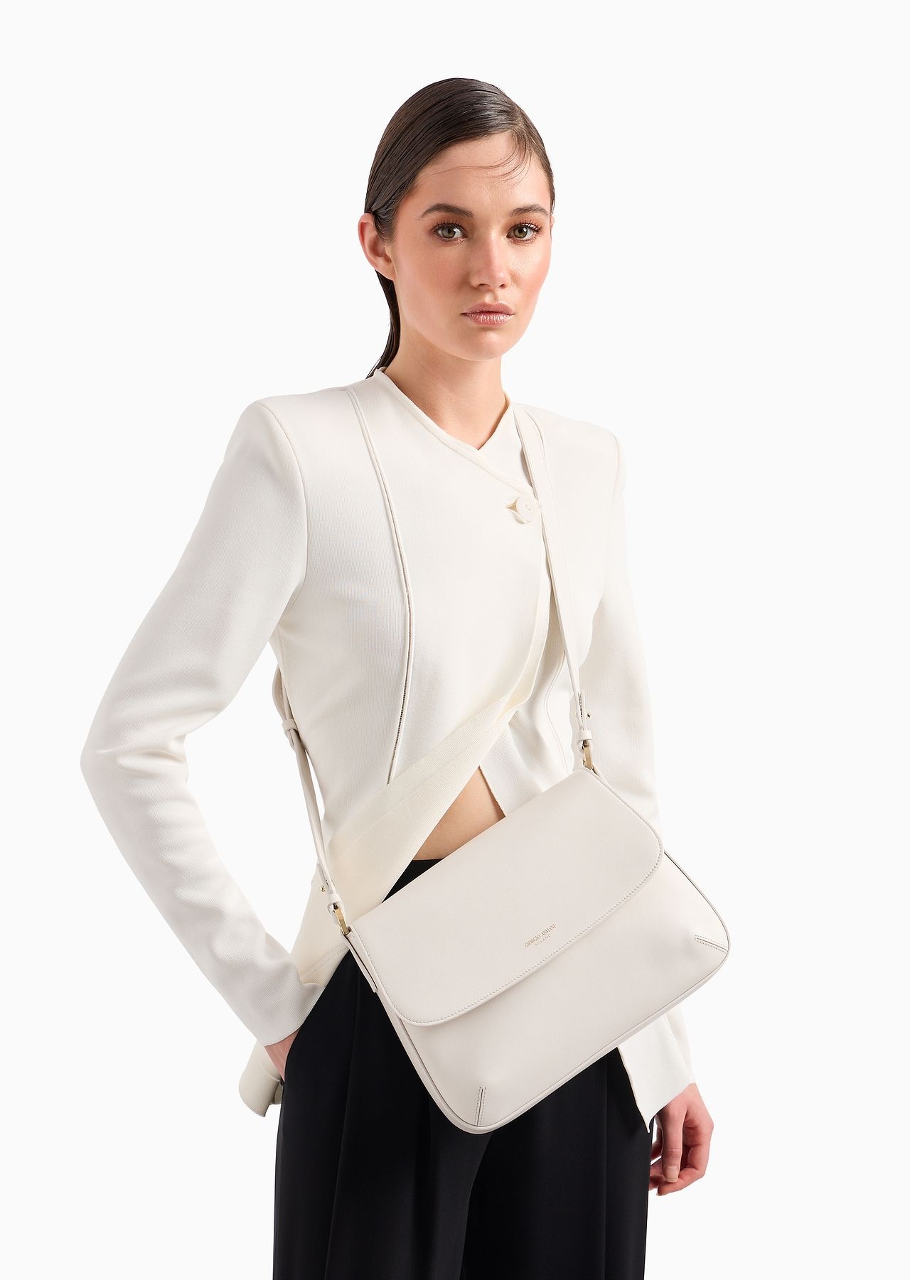 Medium la Prima Soft baguette bag in nappa leather - 8