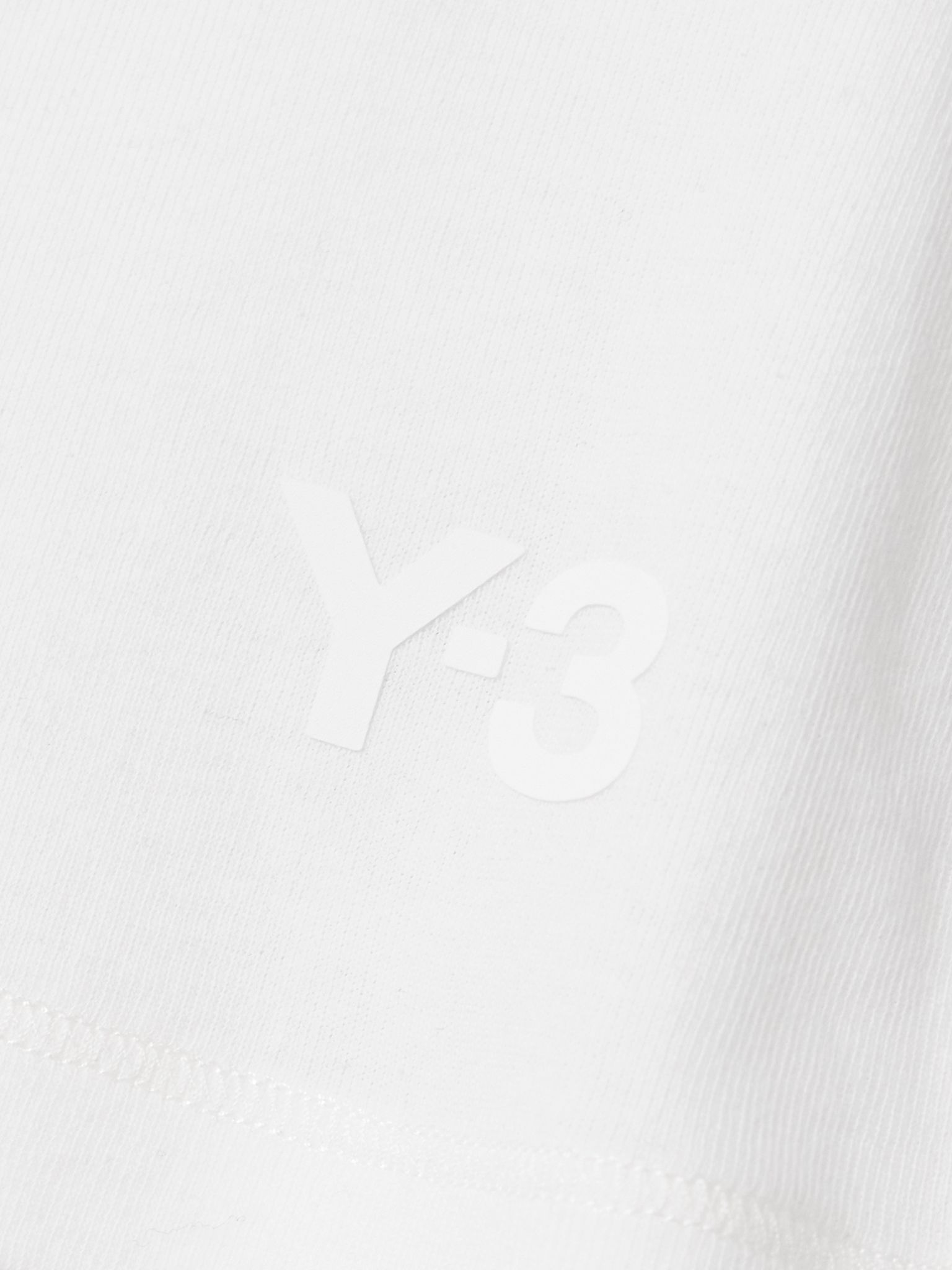 + Y-3 printed organic cotton-jersey T-shirt White - 4