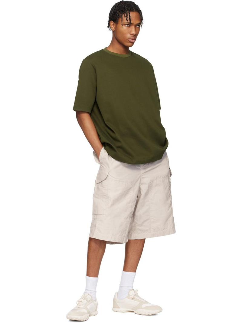 CASEY/CASEY Off-White Mamo Cargo Shorts outlook