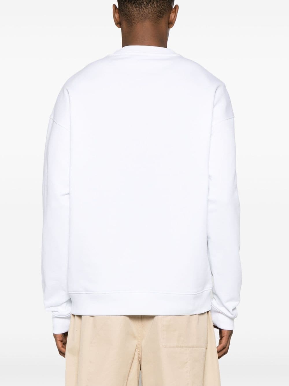 logo-print cotton sweatshirt - 4
