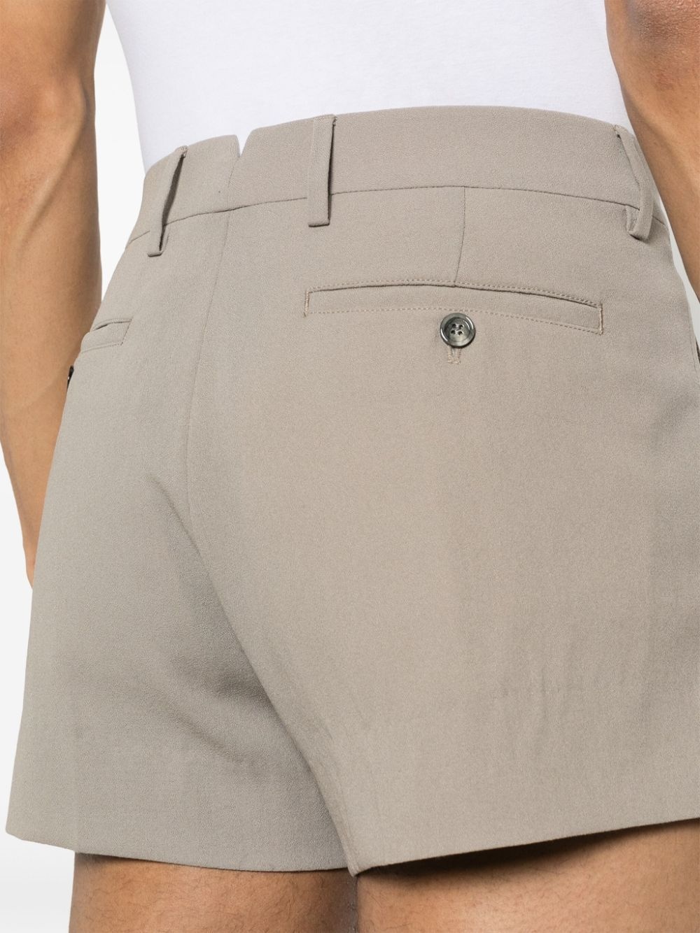 crepe wool shorts - 5