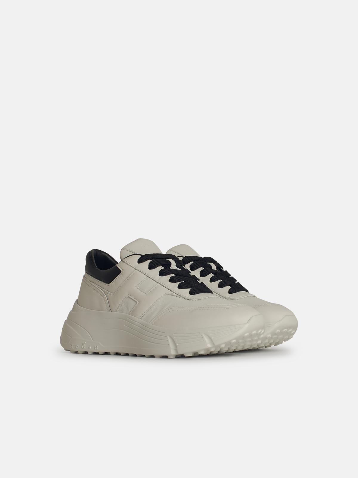 'H669' WHITE LEATHER SNEAKERS - 2