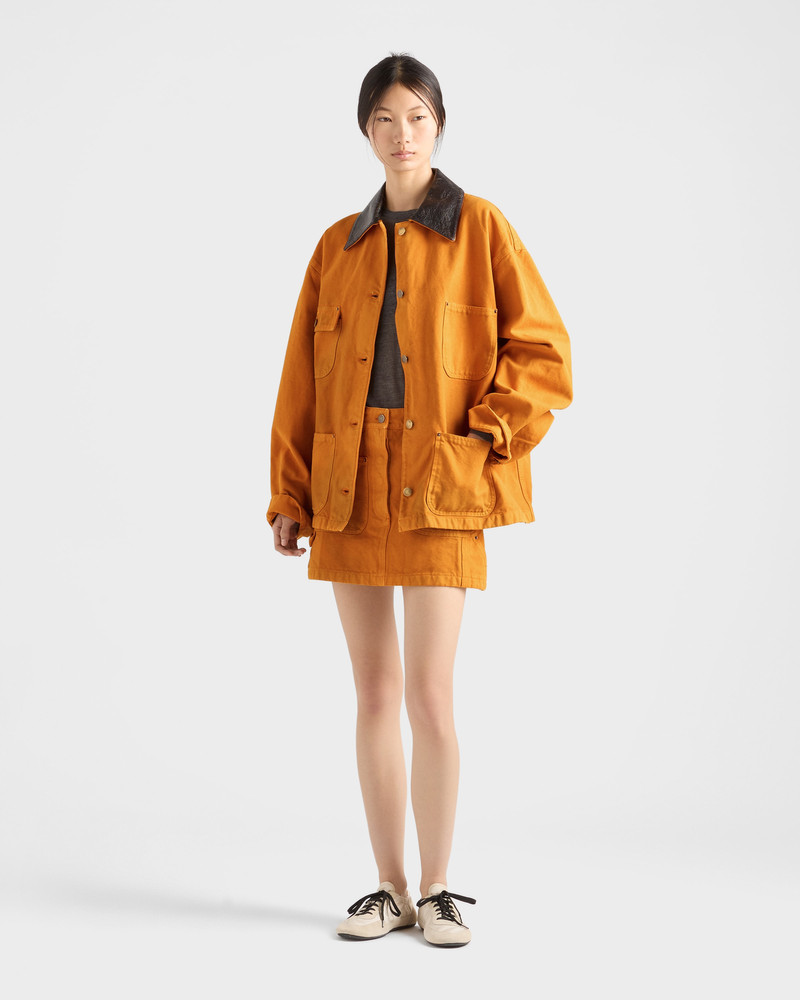 Prada Canvas miniskirt outlook