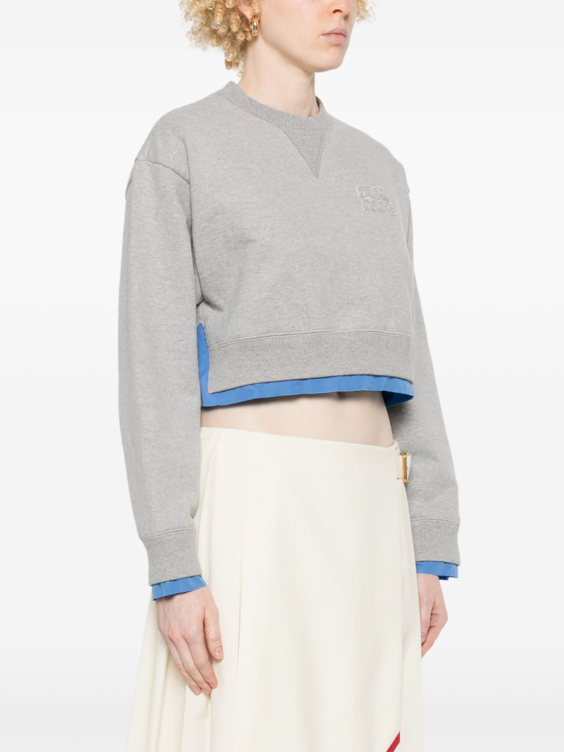 Miu Miu Logo-patch Sweatshirt outlook