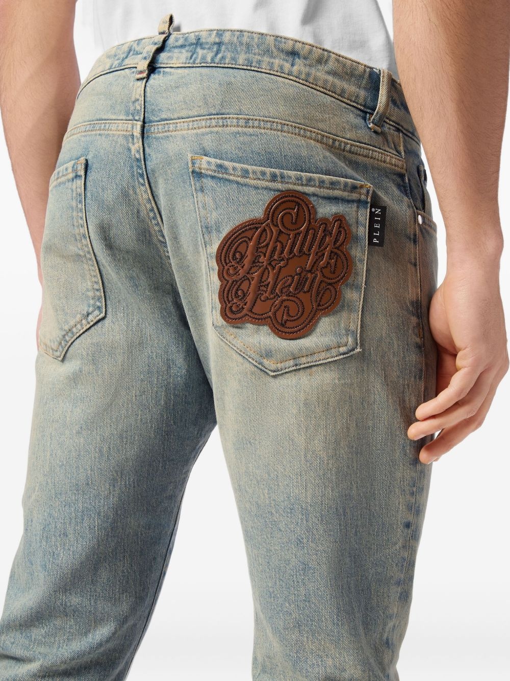logo-patch jeans - 5