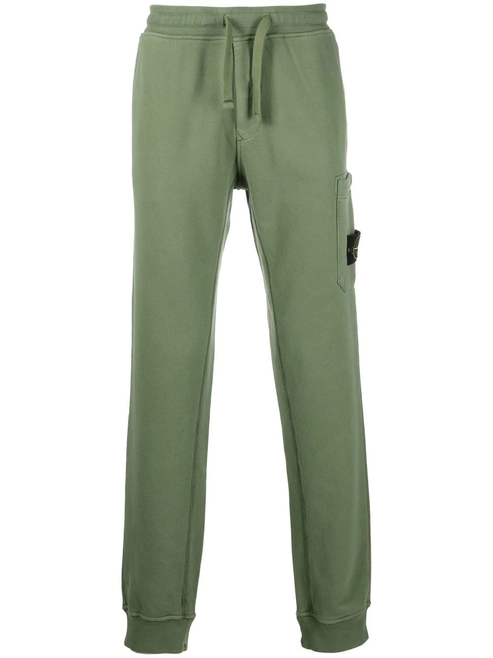 tapered fleece track trousers - 1