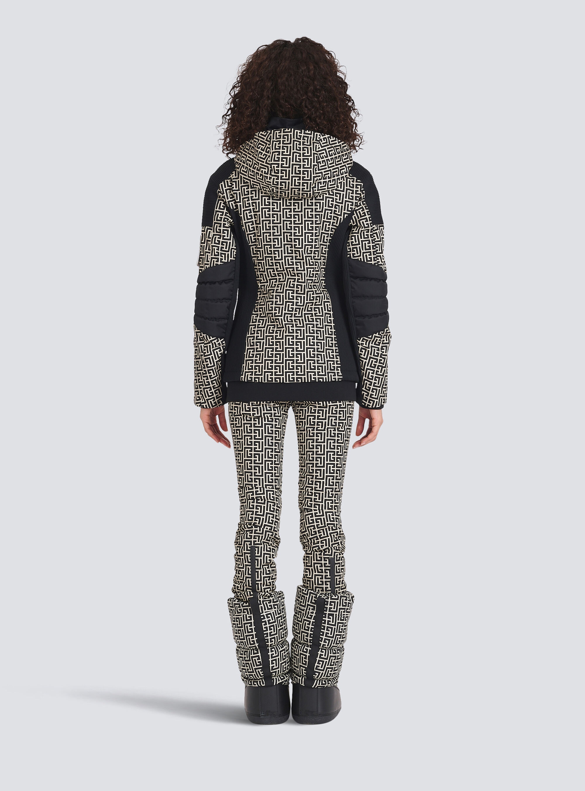 Balmain x Rossignol - Balmain-monogrammed hooded ski coat - 4