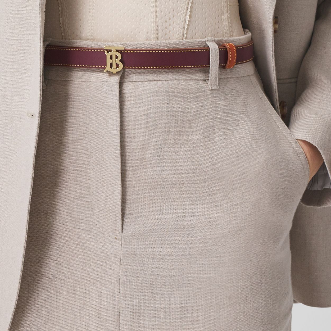 Reversible Monogram Motif Leather Belt - 3