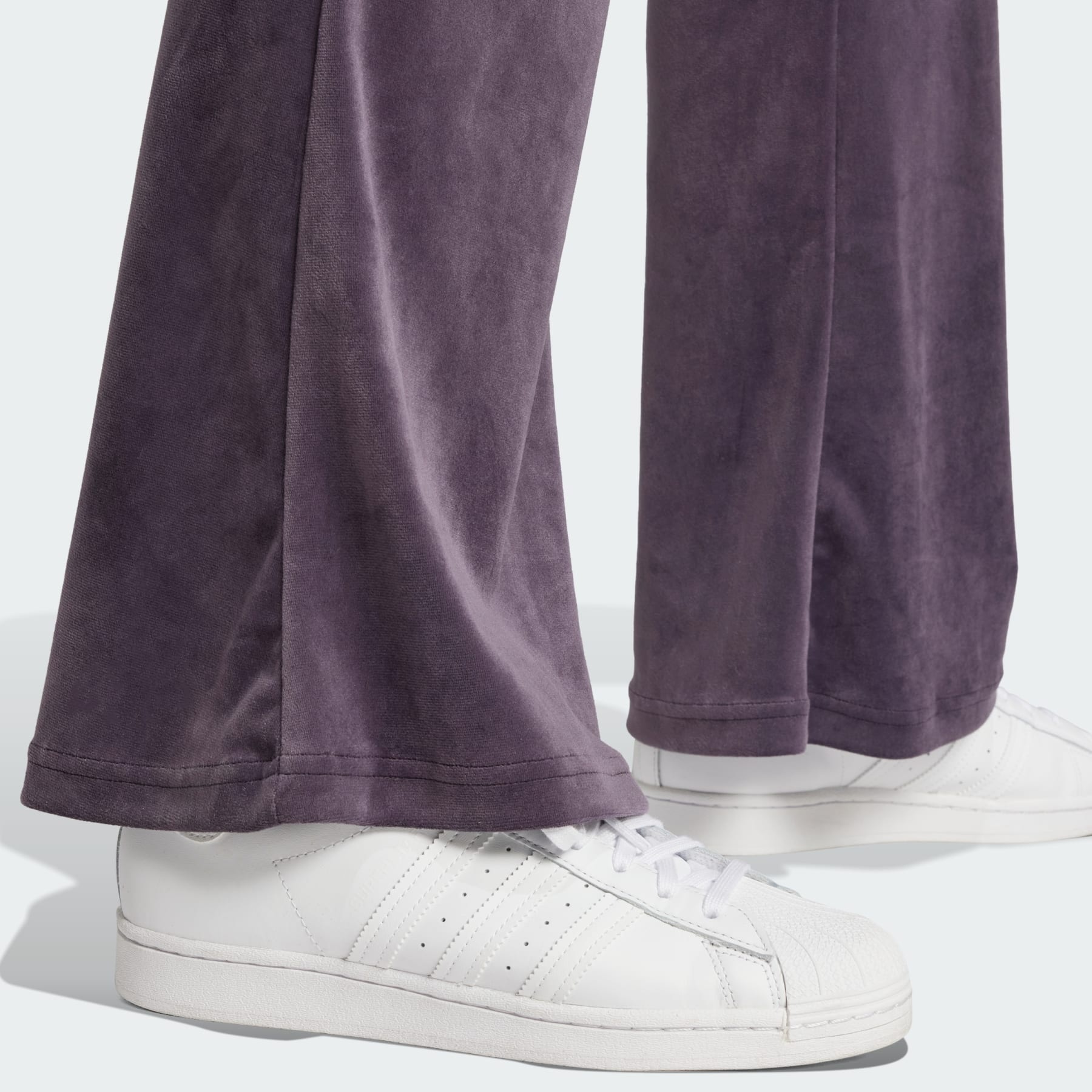 Velvet Pants With Rhinestone Trefoil - 5