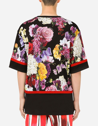 Dolce & Gabbana Jersey T-shirt with Flower print outlook