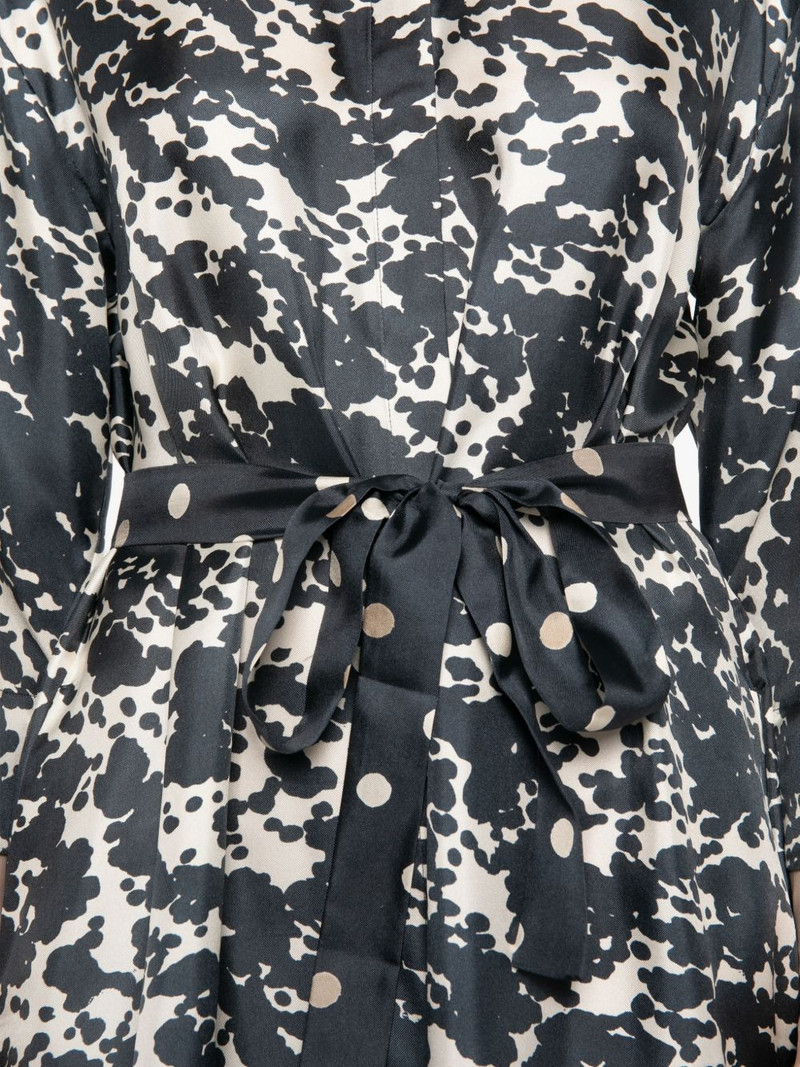 Leva abstract-print tied-waist maxi dress 6