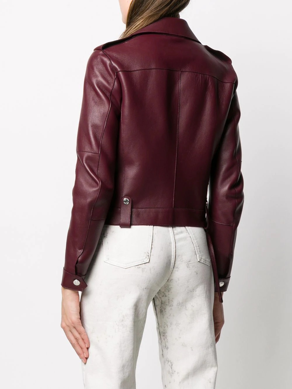 zip-through biker jacket - 4