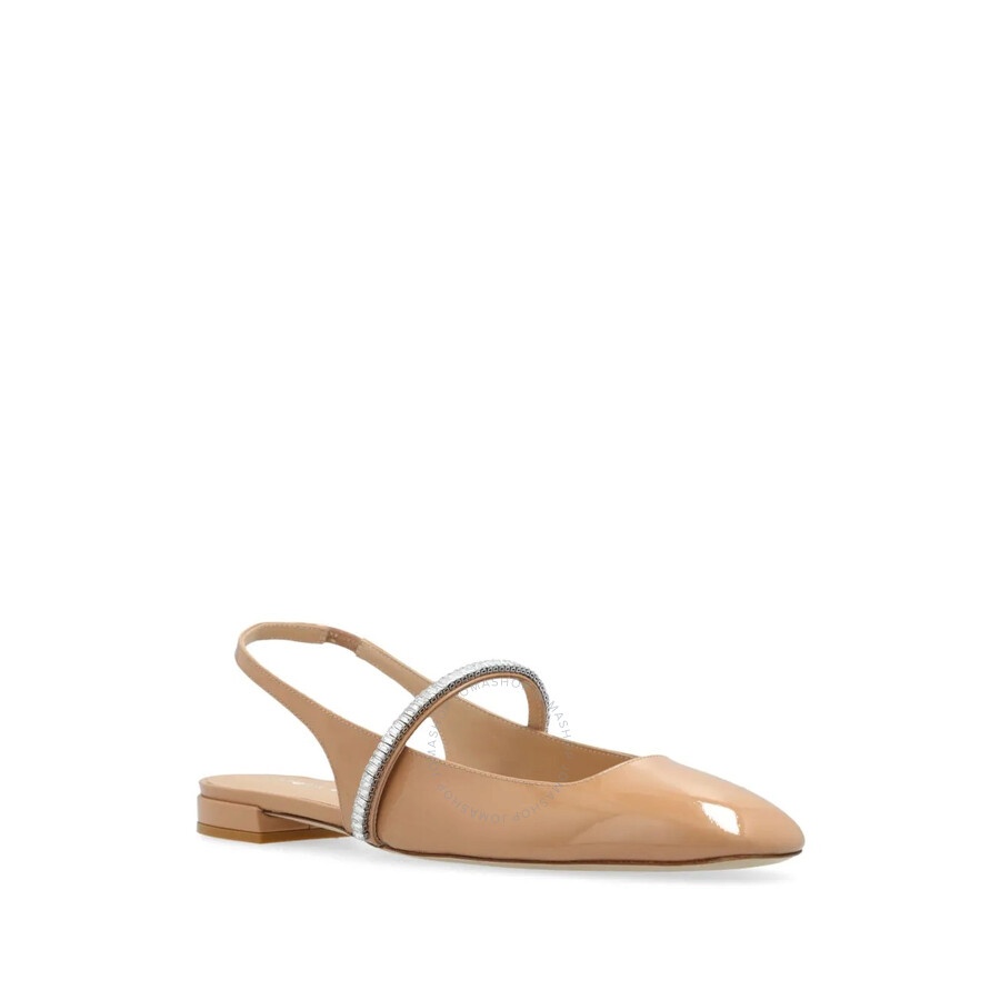 Stuart Weitzman Stefanie Patent Slngback Ballet Flats - 2
