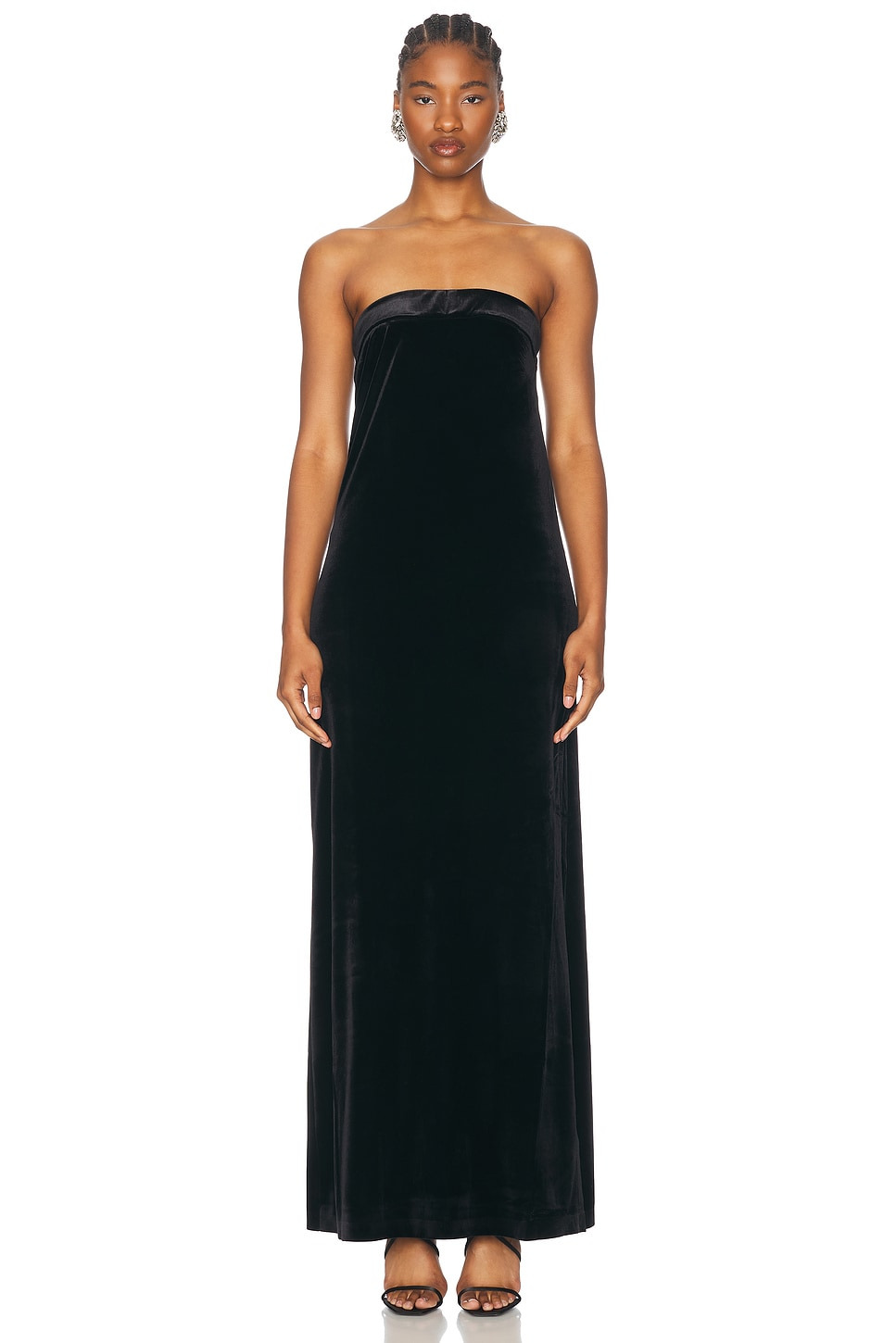 Strapless Tailored Side Slit Gown - 2
