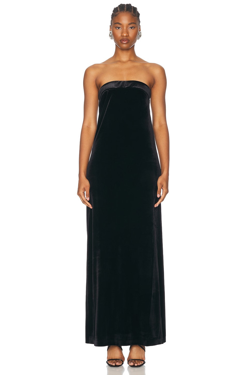 Strapless Tailored Side Slit Gown 2