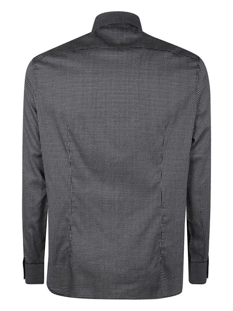 EMPORIO ARMANI geometric-pattern shirt outlook