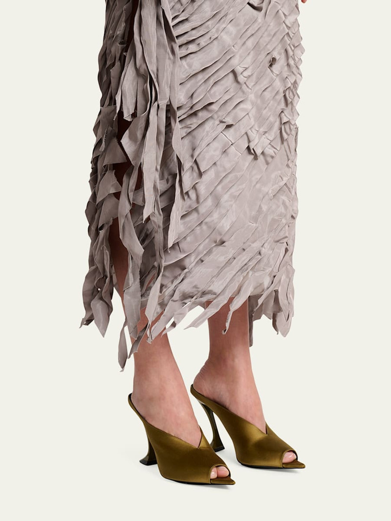 Lanvin 100mm Satin Mule Pumps outlook