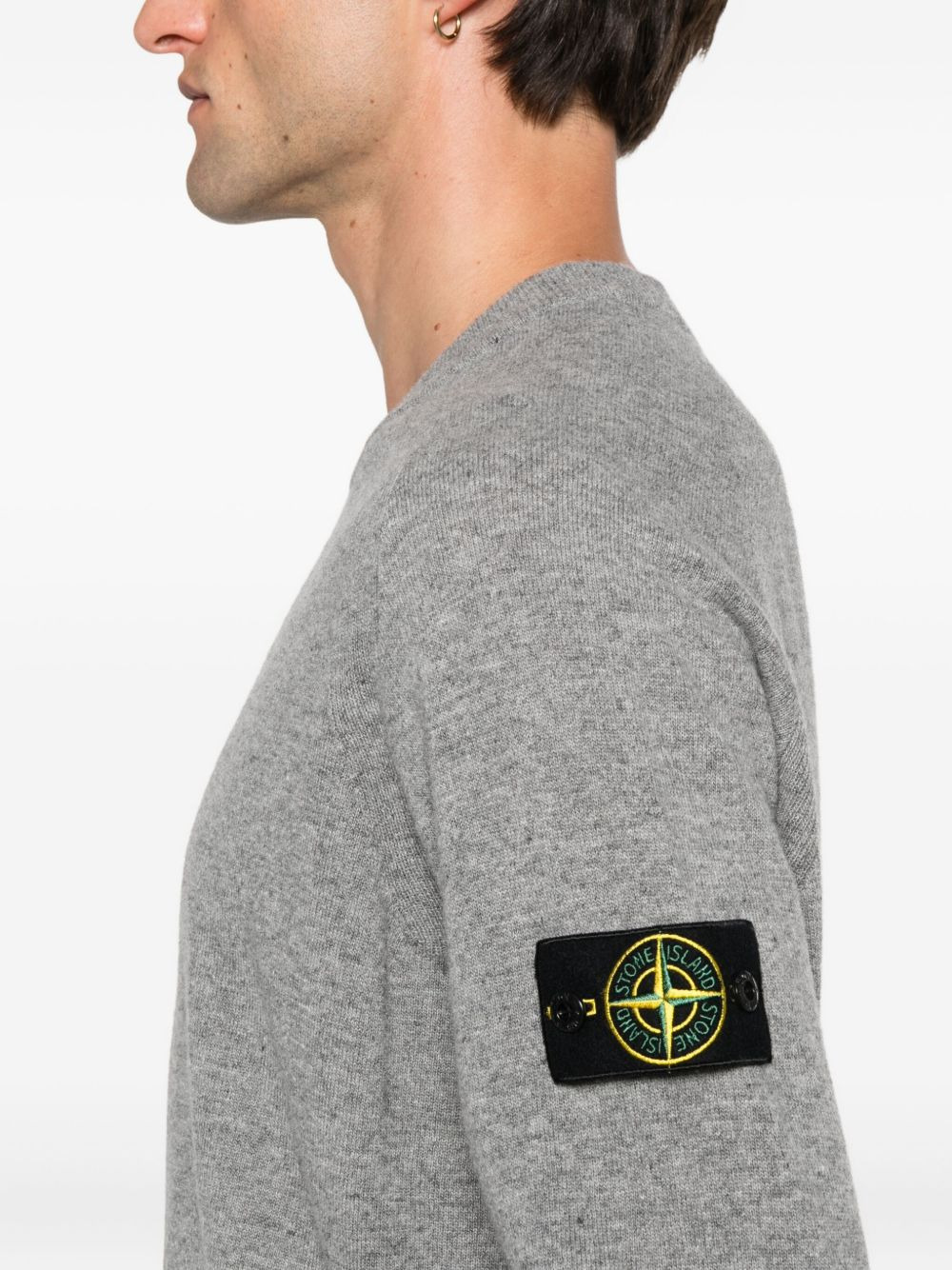 5100045 logo-appliqué wool sweater - 5