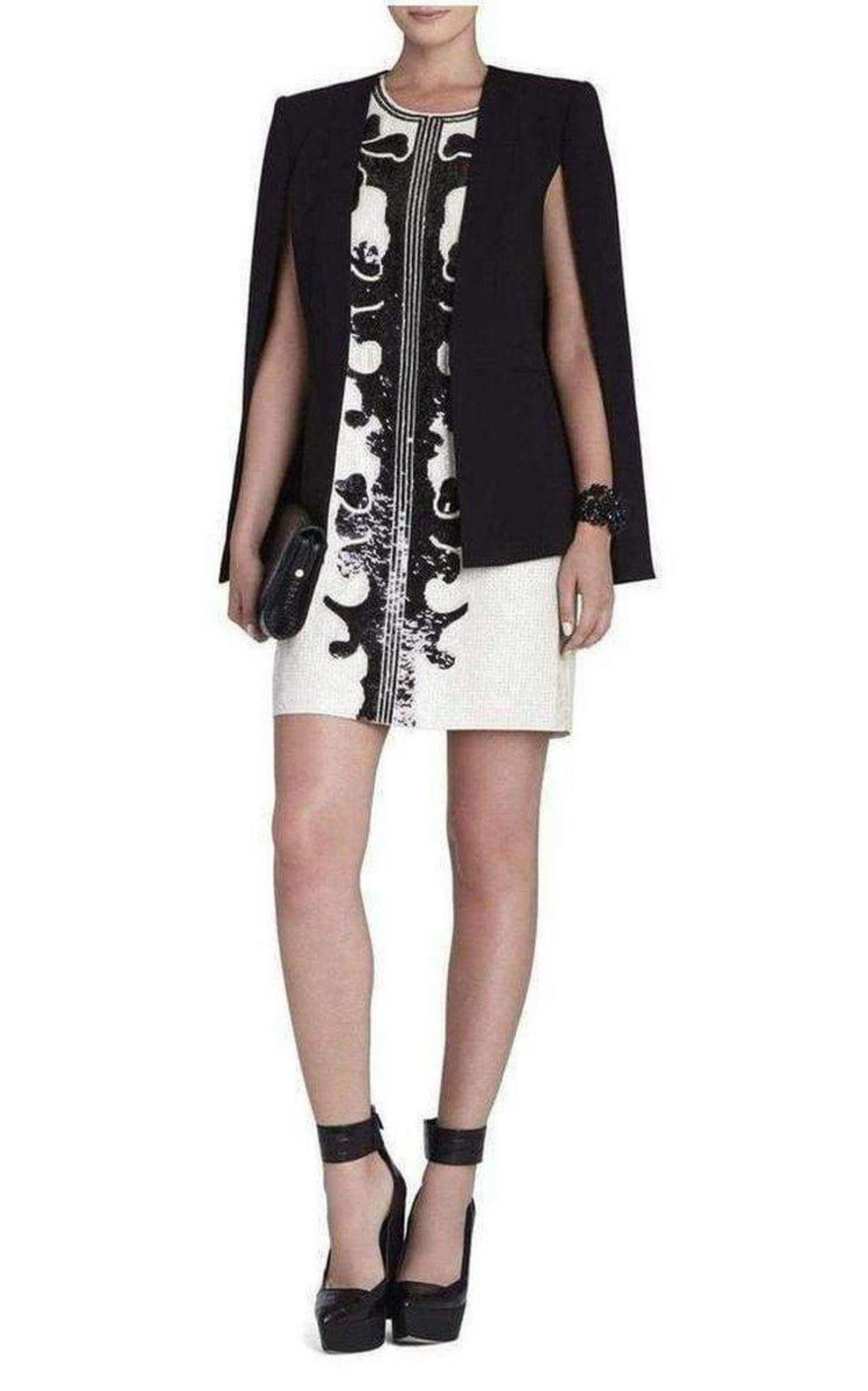 BCBGMAXAZRIA - Geri Sequin Motif Shift Dress - 2