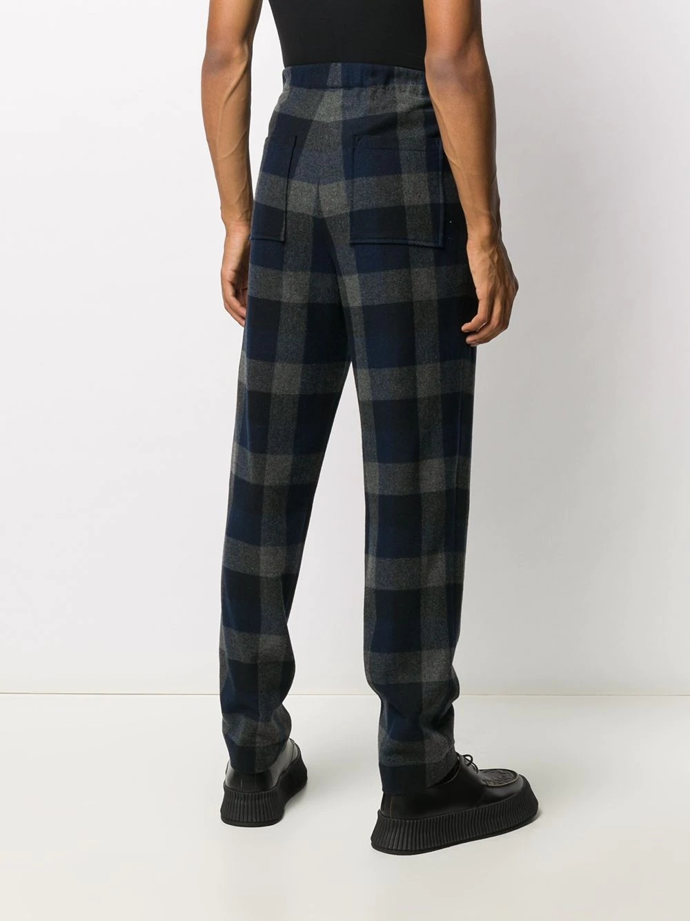 checked tailored trousers - 4