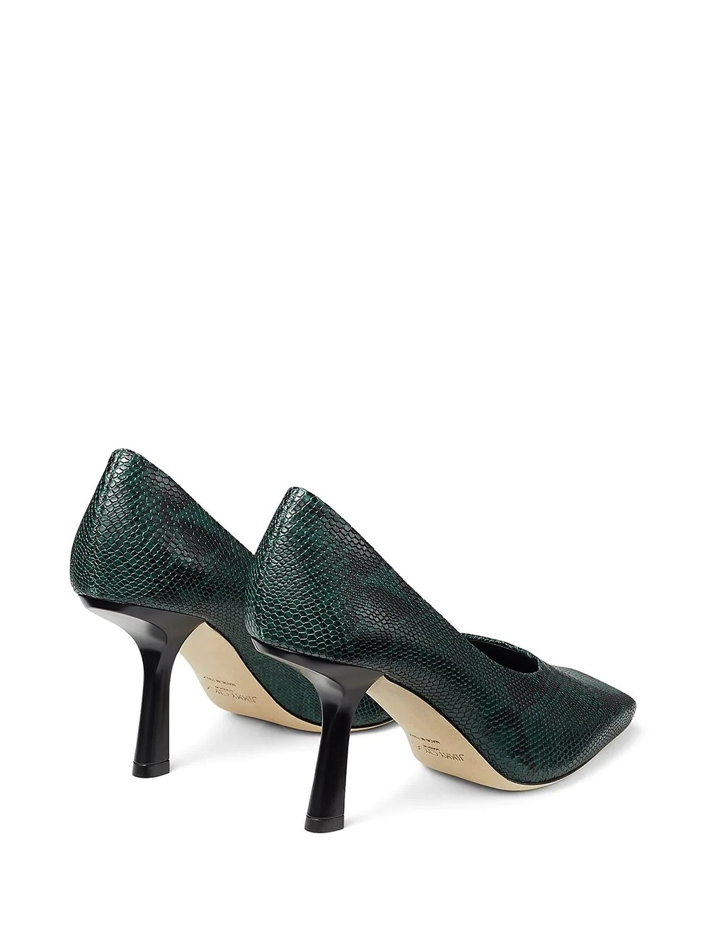 Marcela snake-effect 85mm pumps - 3