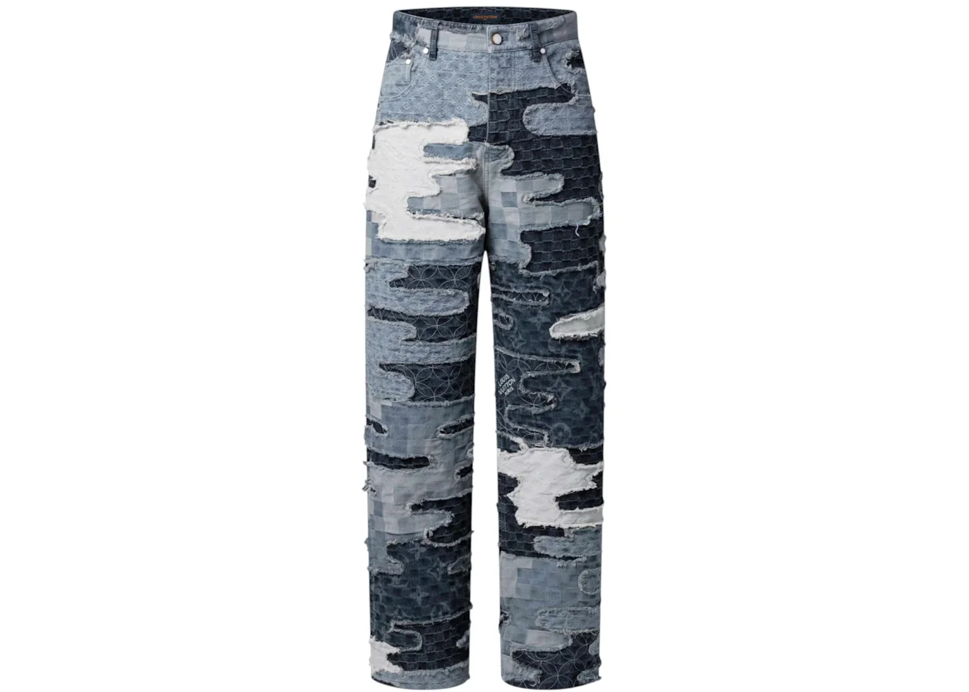 Louis Vuitton x Nigo Patchwork Denim Skate Pants Indigo - 1