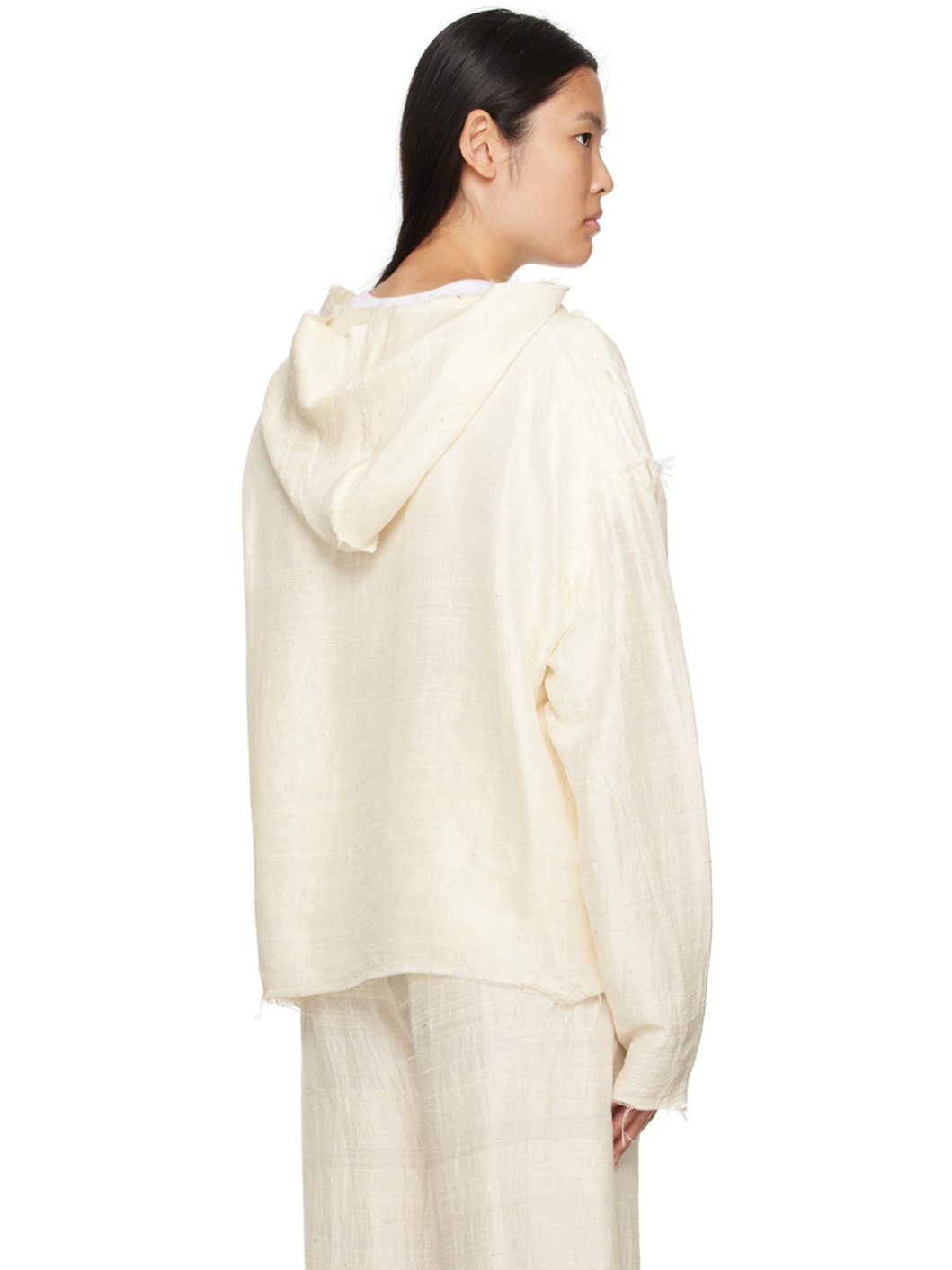 Beige Destiny Ghost Hoodie - 3