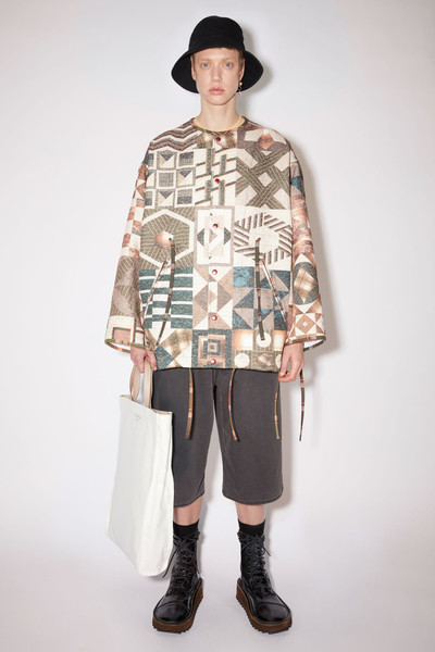 Acne Studios Printed jacket - Brown/beige outlook