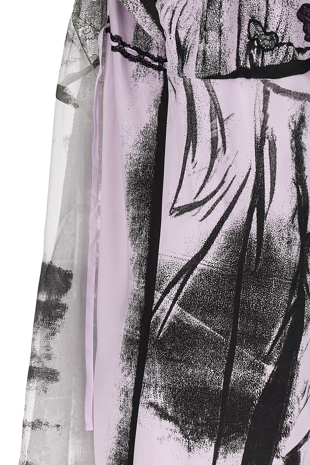 ワンピース Maison Margiela 'freeze-frame' midi dress Maison Margiela Freeze-frame Silk Midi Dress | Grey | FARFETCH