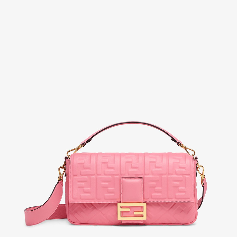 Pink leather bag 1