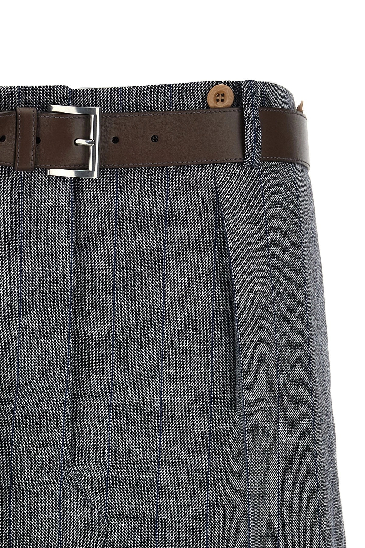 Striped wool skirt - 4