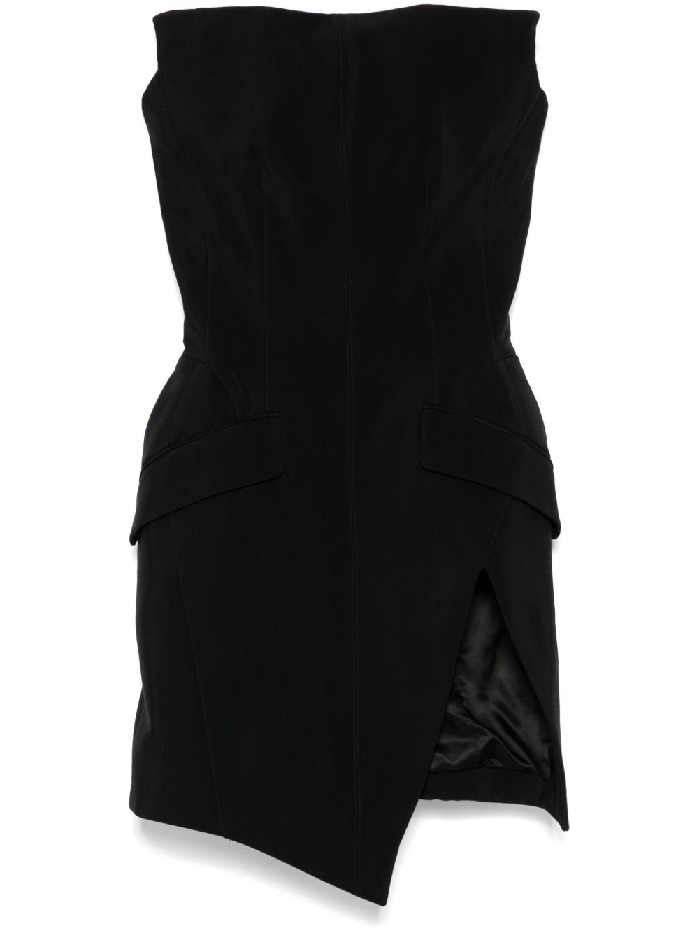 tailored bustier dress - 1
