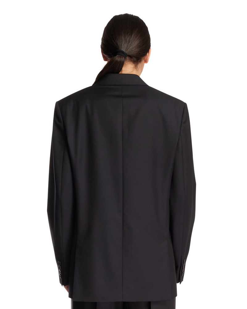 Dark Blue Double-Breasted Wool Jacket 3