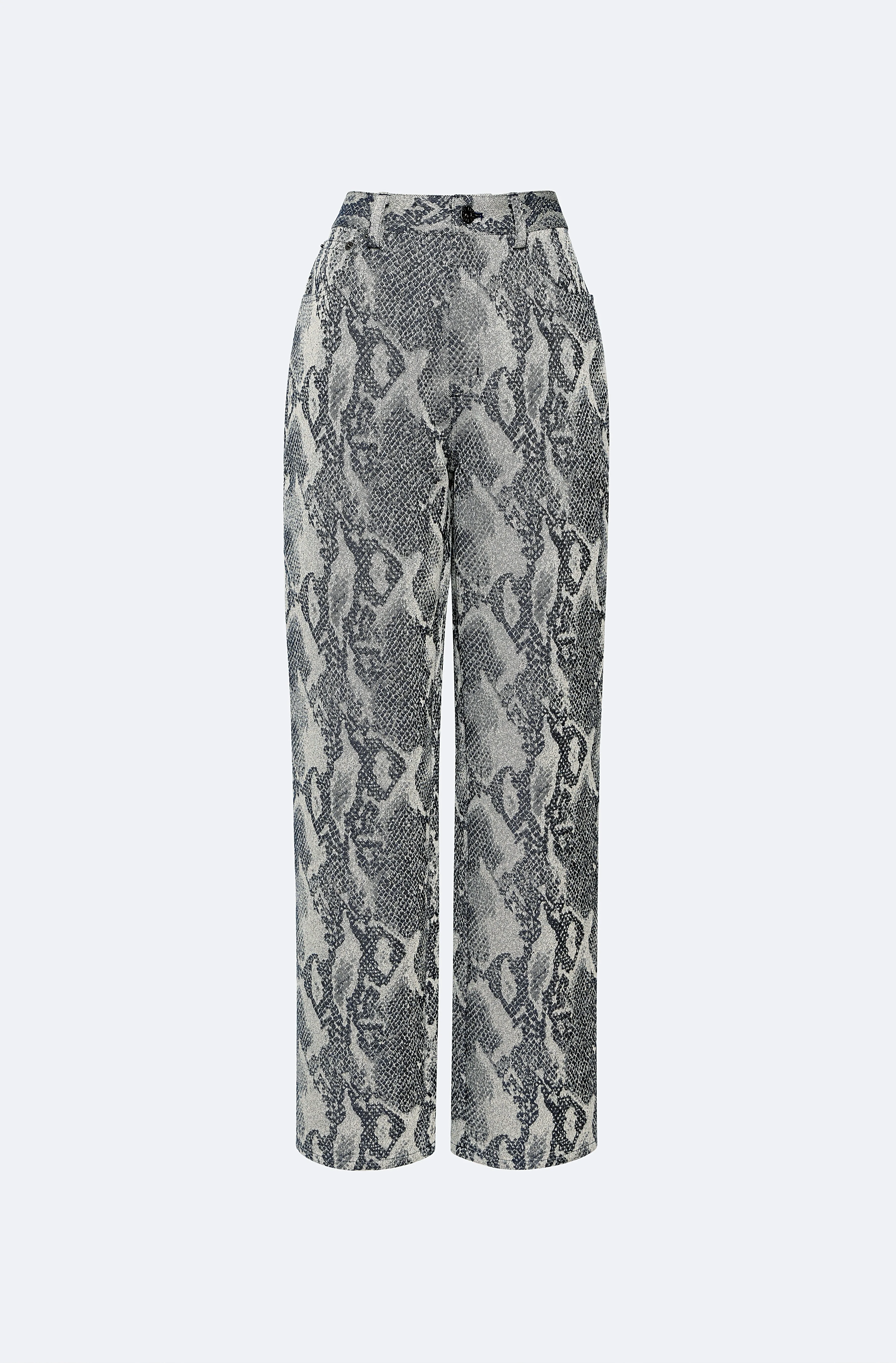 Snake Denim Straight Leg Pant - 1