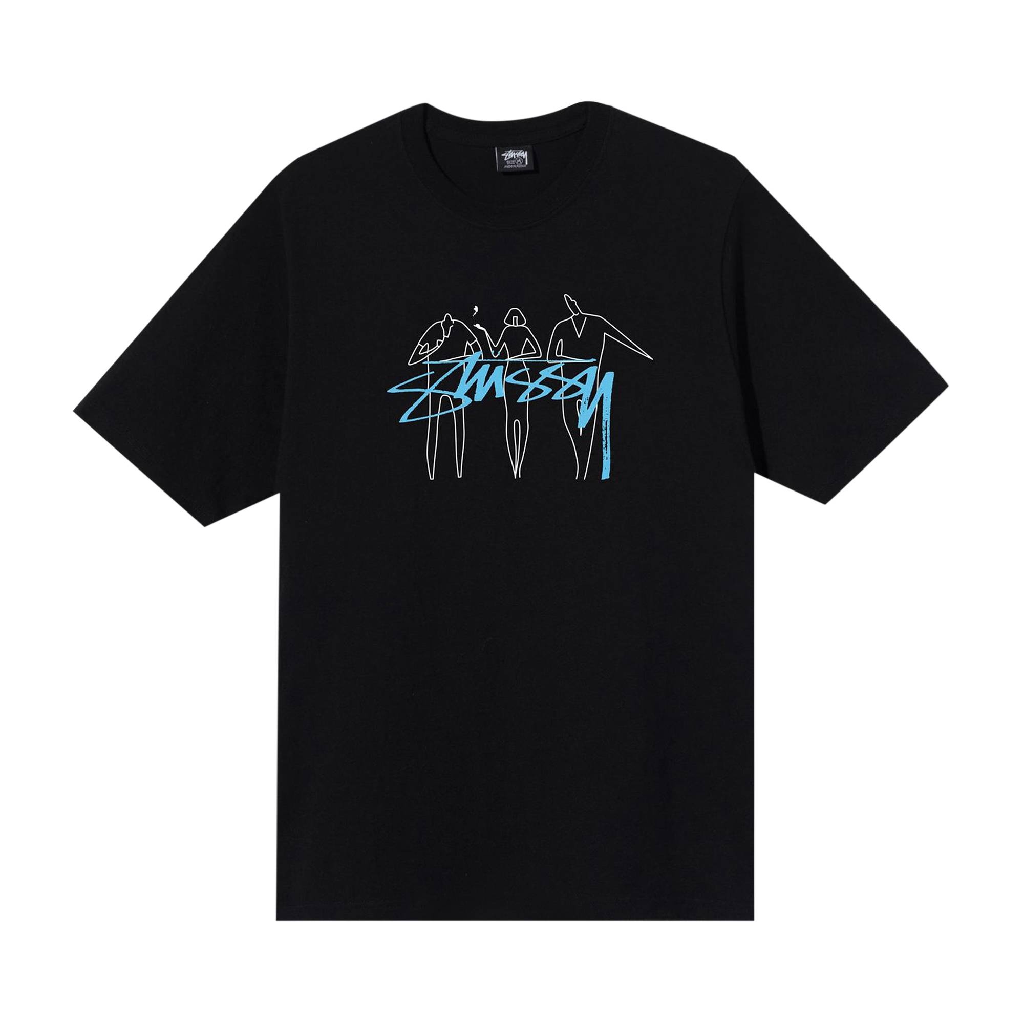 Stussy 3 People Tee 'Black' - 1