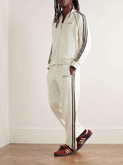 adidas + Wales Bonner Straight-Leg Crochet-Trimmed Cotton-Blend Jersey Track Pants outlook