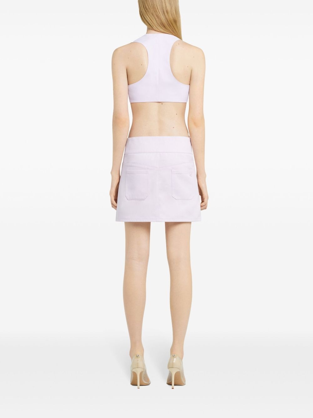 belted mini skirt - 4