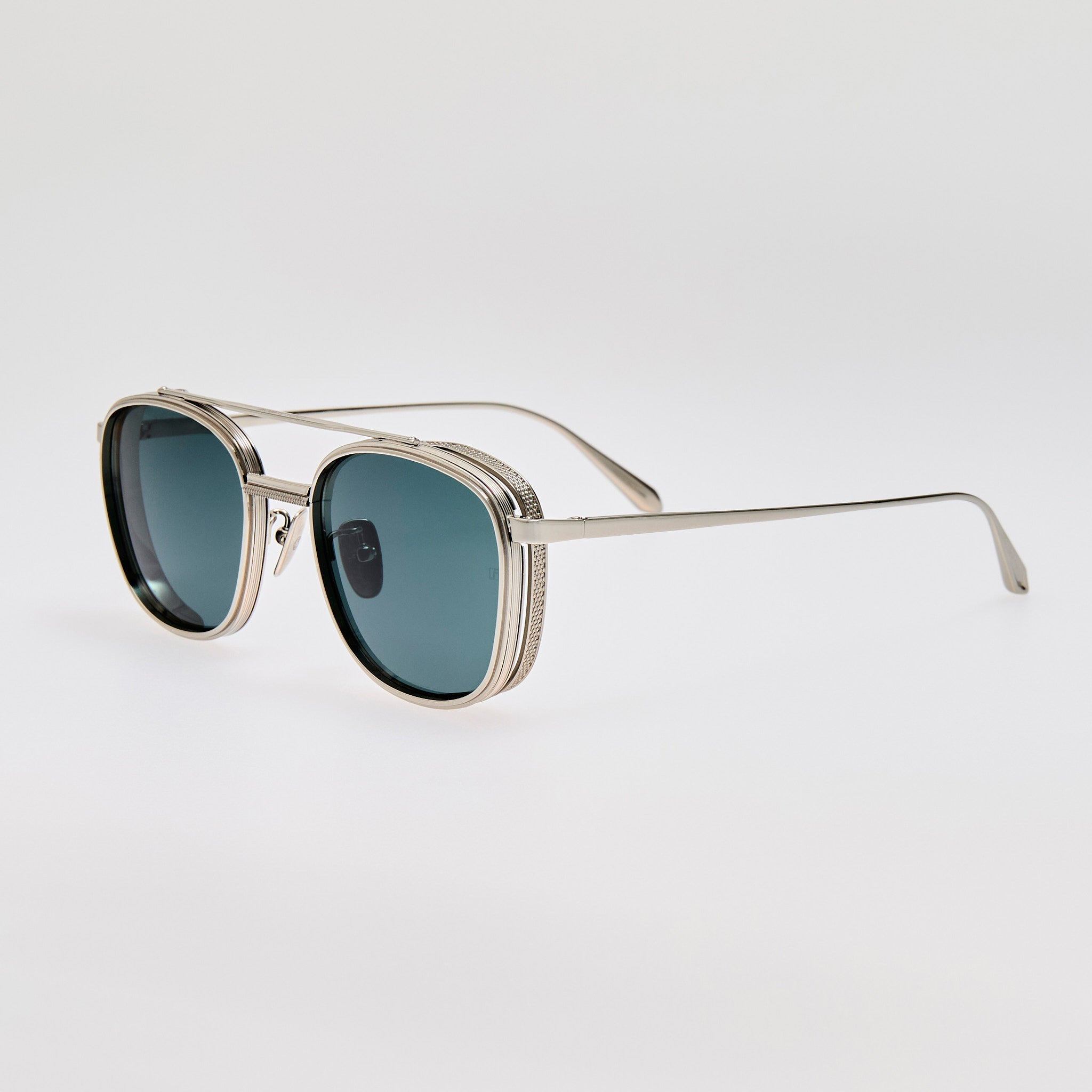 Varo Sunglasses in Green and White Gold - 2