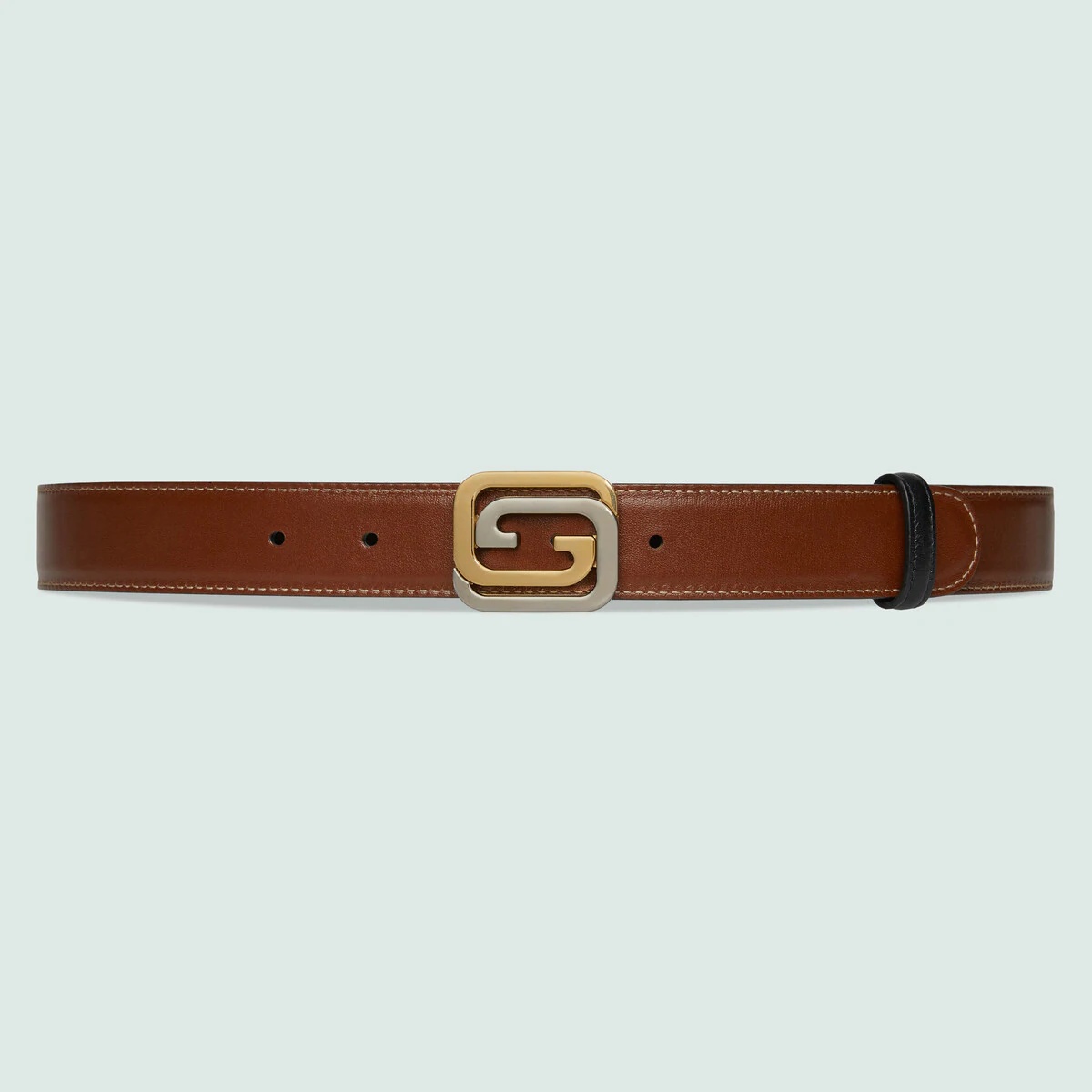 Reversible belt with squared Interlocking G - 6