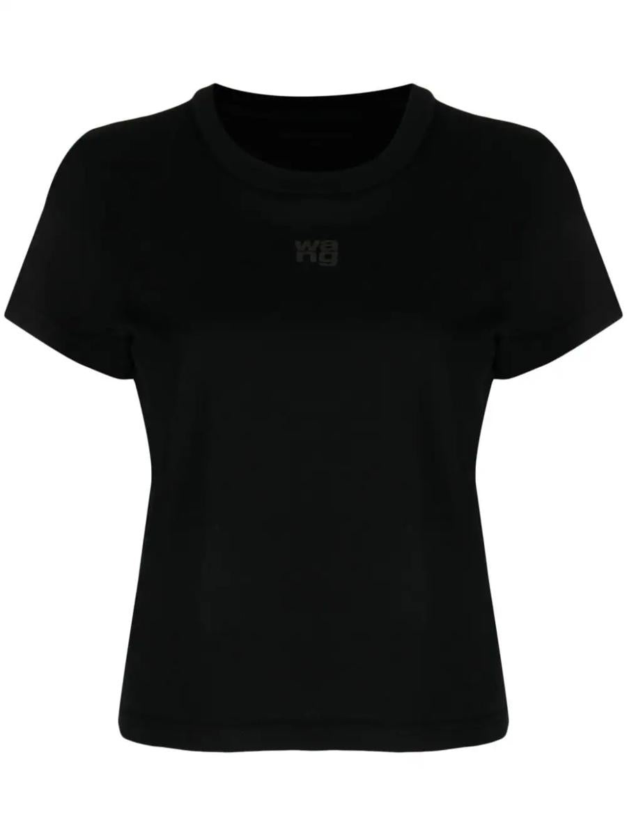 Alexander Wang ALEXANDER WANG T-SHIRT WITH EMBOSSED LOGO - 1