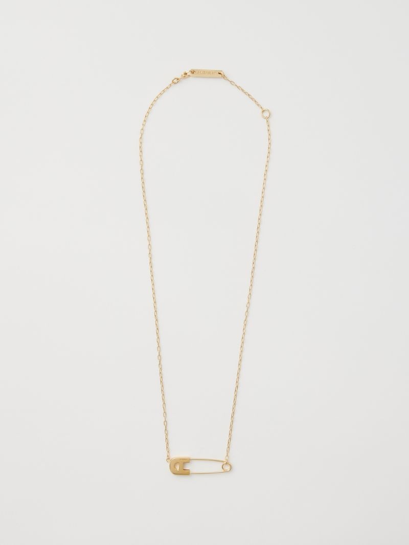 "A" SAFETY PIN NECKLACE - 2
