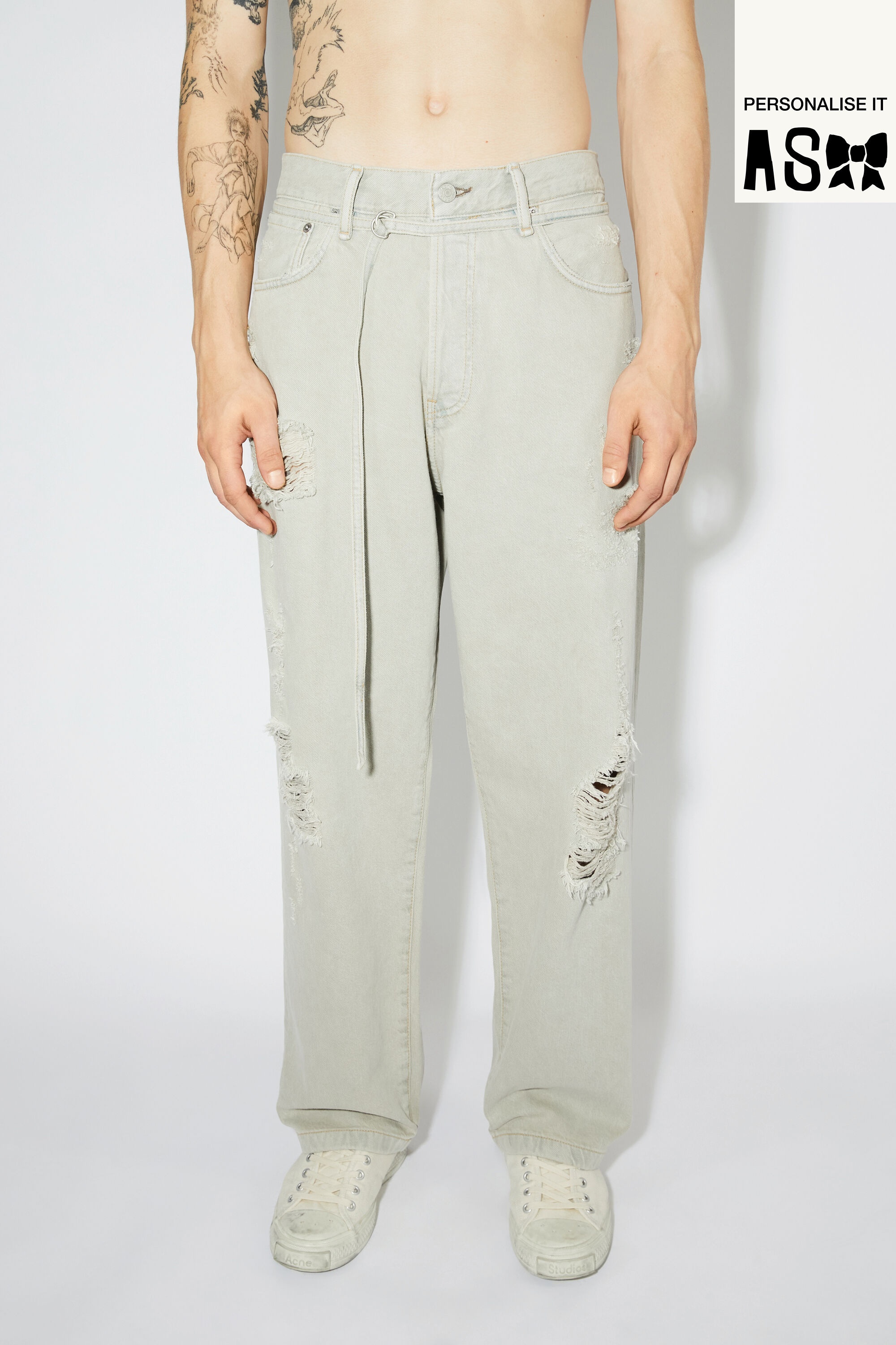 Loose fit jeans -1991 Toj - Grey/beige - 2