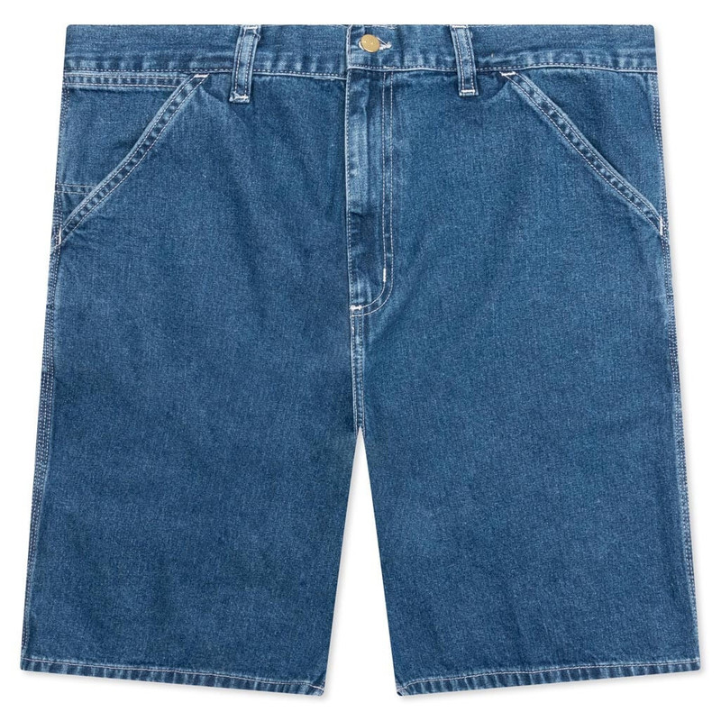 Carhartt WIP – Single Knee Short Stonewashed Blue - 1