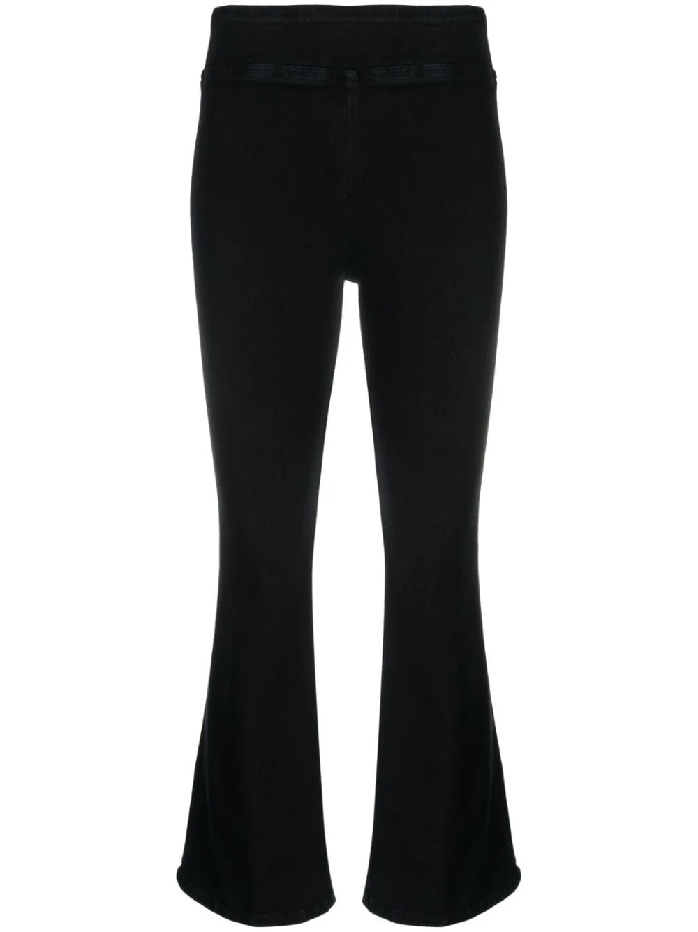 flared denim trousers - 1