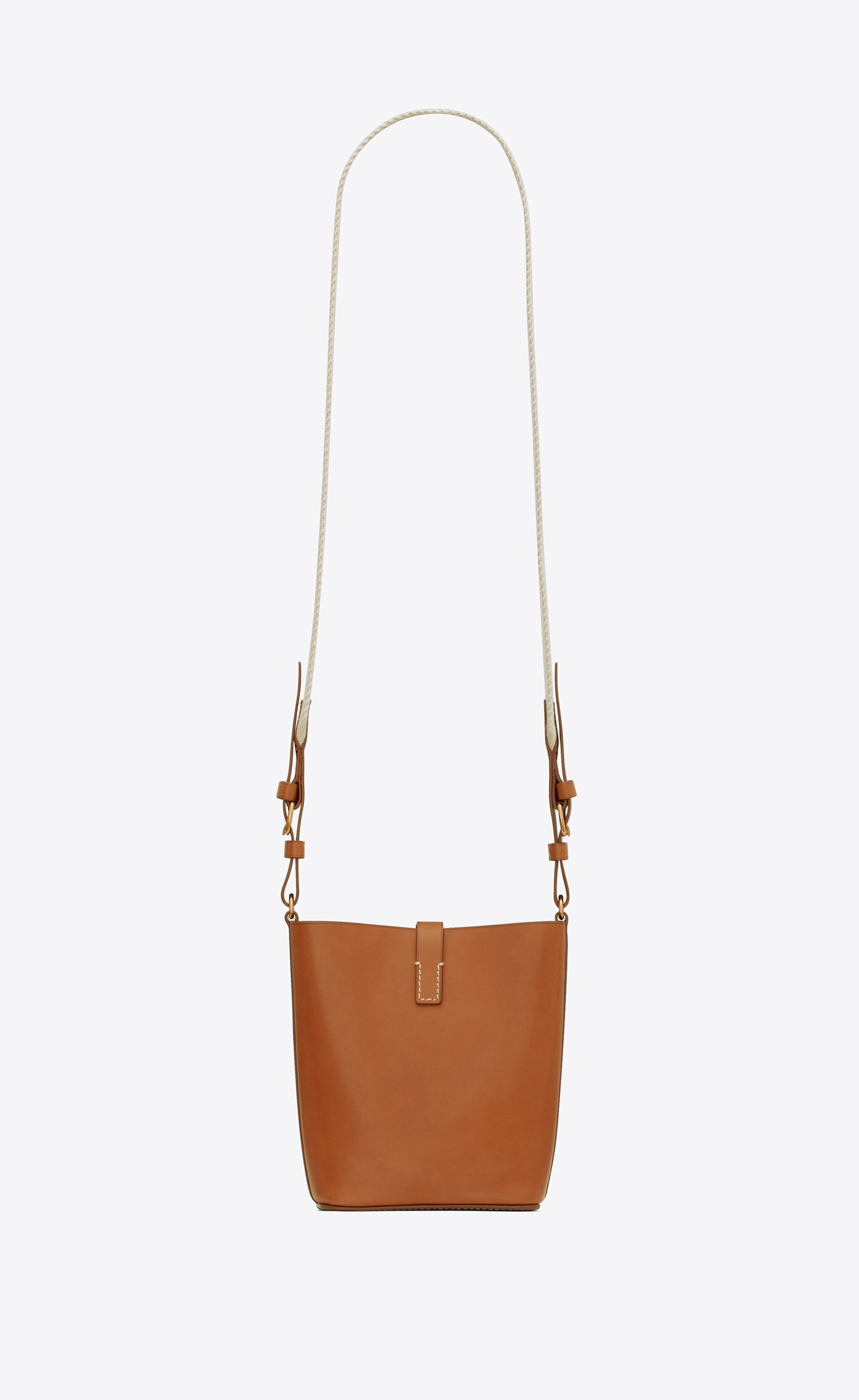 mini bucket bag in vegetable-tanned leather - 2
