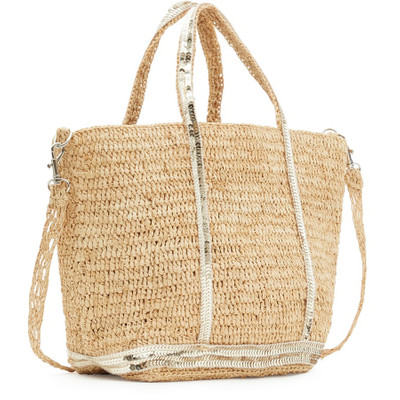 Vanessa Bruno Raffia and sequins S Cabas Tote outlook