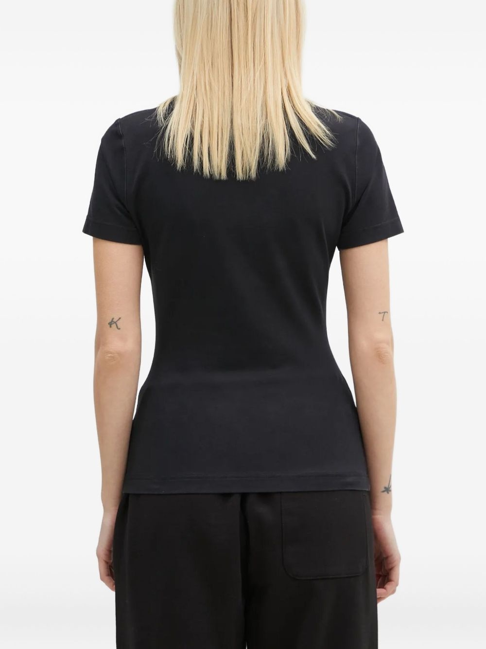 slogan-print short-sleeve T-shirt - 4