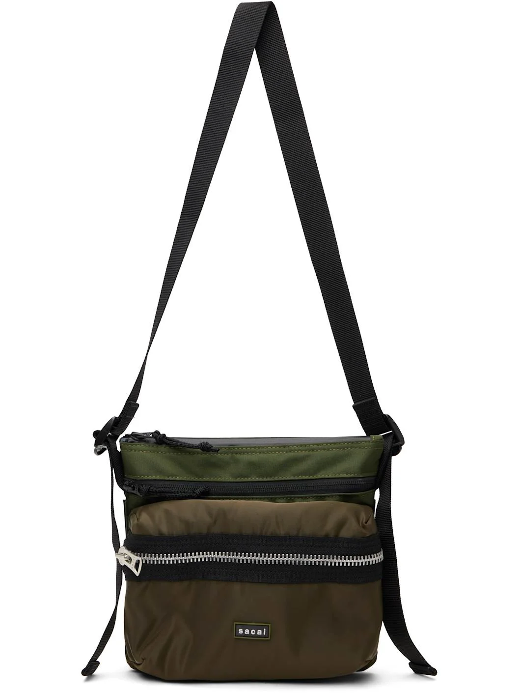 Khaki Pocket Sacoche Bag - 1