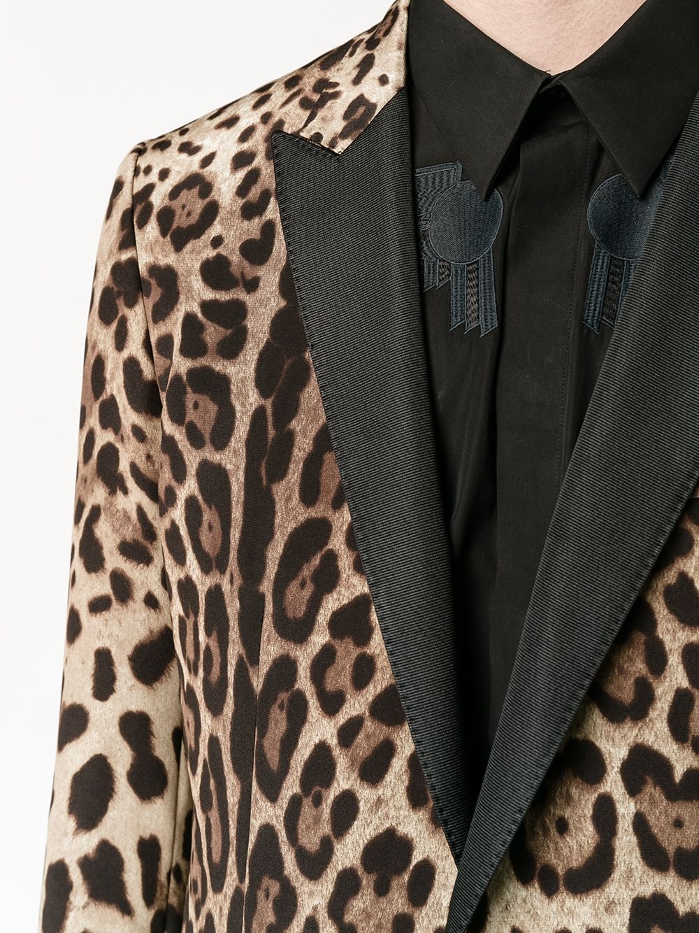 leopard print blazer - 5